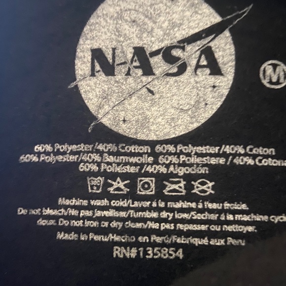 NWOT NASA hoodie black - Picture 3 of 3